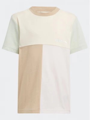 Zdjęcie produktu adidas T-Shirt Colourblock T-Shirt HK9819 Beżowy Regular Fit
