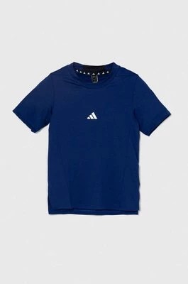Zdjęcie produktu adidas t-shirt dziecięcy kolor granatowy z nadrukiem