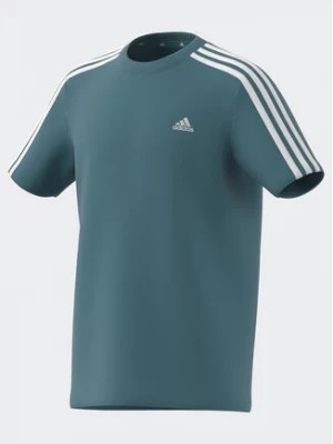 Zdjęcie produktu adidas T-Shirt Essentials 3-Stripes Cotton T-Shirt IJ6269 Turkusowy Regular Fit