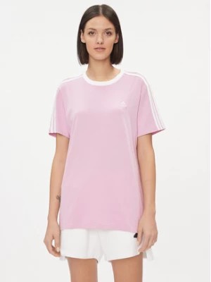 Zdjęcie produktu adidas T-Shirt Essentials 3-Stripes IM2875 Różowy Loose Fit