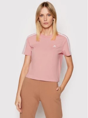 Zdjęcie produktu adidas T-Shirt Essentials Loose 3-Stripes HF7245 Różowy Relaxed Fit