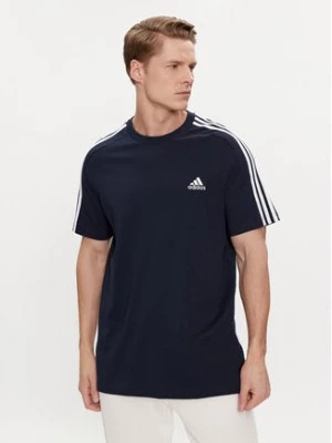 Zdjęcie produktu adidas T-Shirt Essentials Single Jersey 3-Stripes T-Shirt IC9335 Niebieski Regular Fit