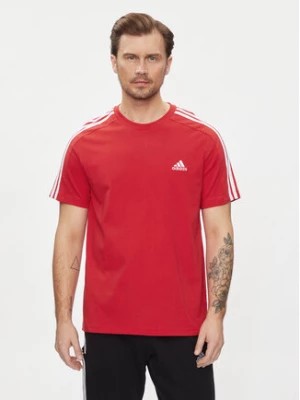 Zdjęcie produktu adidas T-Shirt Essentials Single Jersey 3-Stripes T-Shirt IC9339 Czerwony Regular Fit