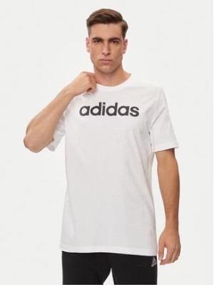Zdjęcie produktu adidas T-Shirt Essentials Single Jersey Linear Embroidered Logo T-Shirt IC9276 Biały Regular Fit