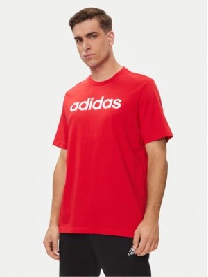 Zdjęcie produktu adidas T-Shirt Essentials Single Jersey Linear Embroidered Logo T-Shirt IC9278 Czerwony Regular Fit