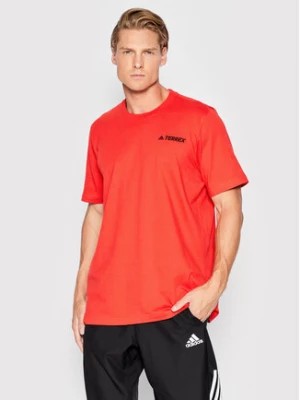 Zdjęcie produktu adidas T-Shirt Terrex Mountain Graphic HE1766 Czerwony Regular Fit