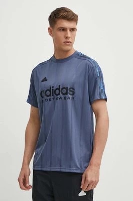 Zdjęcie produktu adidas t-shirt TIRO męski kolor niebieski z nadrukiem IS1540