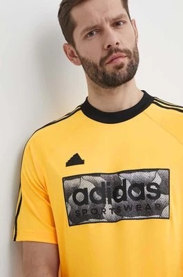 Zdjęcie produktu adidas t-shirt TIRO męski kolor żółty wzorzysty IS1536