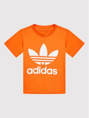 Zdjęcie produktu adidas T-Shirt Trefoil HK7514 Pomarańczowy Regular Fit