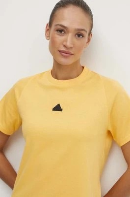 Zdjęcie produktu adidas t-shirt Z.N.E damski kolor żółty IS3932