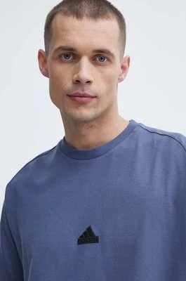 Zdjęcie produktu adidas t-shirt Z.N.E męski kolor niebieski gładki IR5234