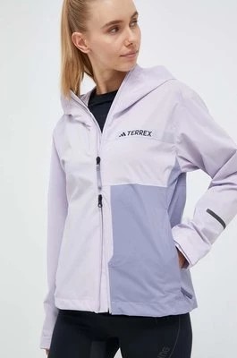 Zdjęcie produktu adidas TERREX kurtka przeciwdeszczowa Multi RAIN.RDY damska kolor fioletowy