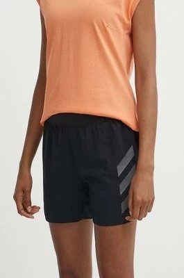 Zdjęcie produktu adidas TERREX szorty sportowe Agravic damskie kolor czarny z nadrukiem medium waist HT9392