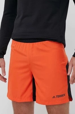 Zdjęcie produktu adidas TERREX szorty sportowe męskie kolor pomarańczowy