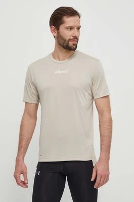 Zdjęcie produktu adidas TERREX t-shirt sportowy Multi kolor beżowy gładki IP4779