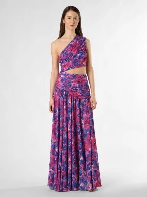 Zdjęcie produktu ADLYSH Damska sukienka wieczorowa Kobiety Sztuczne włókno niebieski|wyrazisty róż wzorzysty,