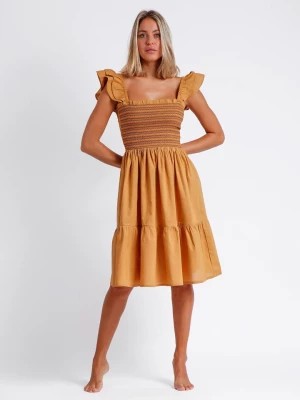 Zdjęcie produktu admas Sukienka w kolorze jasnobrązowym rozmiar: XL
