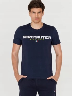Zdjęcie produktu AERONAUTICA MILITARE Granatowy t-shirt męski