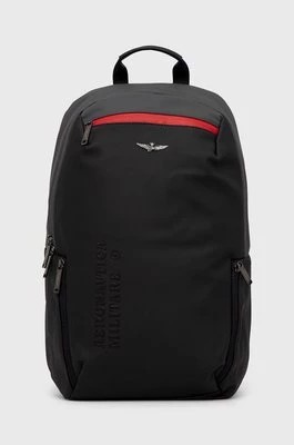 Zdjęcie produktu Aeronautica Militare plecak męski kolor czarny duży gładki