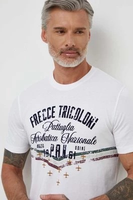 Zdjęcie produktu Aeronautica Militare t-shirt bawełniany męski kolor beżowy z nadrukiem