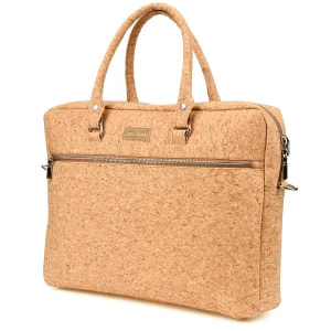 Zdjęcie produktu Aktówka torba duża laptopówka korka naturalnego wegańska CorkVillage brązowy, beżowy Merg