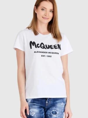 Zdjęcie produktu ALEXANDER MCQUEEN Biały t-shirt damski z logo