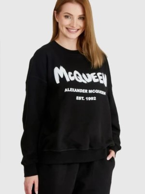 Zdjęcie produktu ALEXANDER MCQUEEN Czarna bluza damska z logo