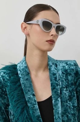 Zdjęcie produktu Alexander McQueen okulary przeciwsłoneczne damskie kolor szary AM0377S