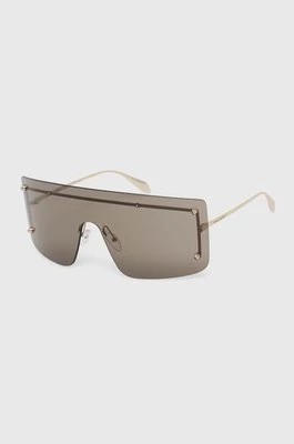 Zdjęcie produktu Alexander McQueen okulary przeciwsłoneczne kolor złoty