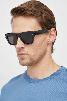 Zdjęcie produktu Alexander McQueen okulary przeciwsłoneczne męskie kolor czarny AM0425S