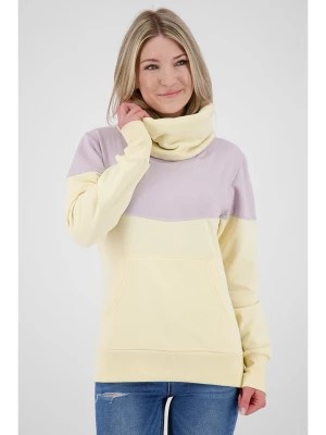 Zdjęcie produktu alife and kickin Bluza "SoleyAK" w kolorze fioletowo-żółtym rozmiar: S