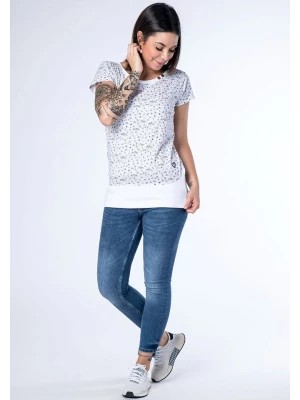 Zdjęcie produktu alife and kickin Koszulka w kolorze białym ze wzorem rozmiar: XXL