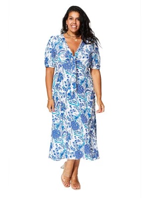 Zdjęcie produktu Aller Simplement Sukienka w kolorze biało-niebieskim rozmiar: 50/52