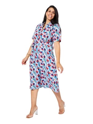 Zdjęcie produktu Aller Simplement Sukienka w kolorze błękitno-czerwonym rozmiar: 54-58