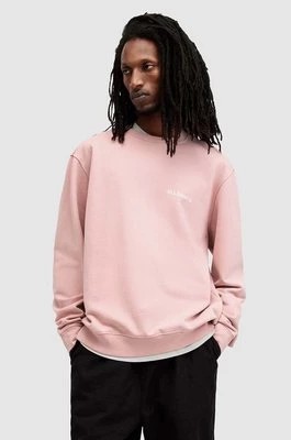 Zdjęcie produktu AllSaints bluza bawełniana ACCESS męska kolor różowy z nadrukiem M009NA