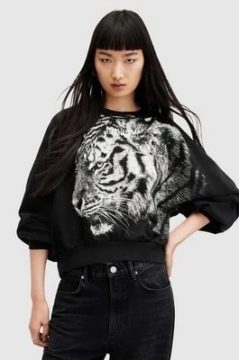 Zdjęcie produktu AllSaints bluza bawełniana TIGRESS CYGNI damska kolor czarny z nadrukiem