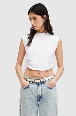 Zdjęcie produktu AllSaints bluzka bawełniana SONNY TANK damska kolor biały gładka W025JA