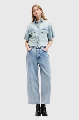 Zdjęcie produktu AllSaints jeansy BLAKE CROPPED JEAN damskie kolor niebieski W053EA