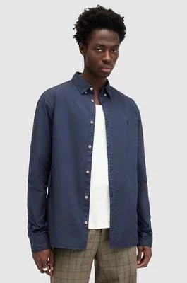 Zdjęcie produktu AllSaints koszula HAWTHORNE LS SHIRT męska kolor czarny slim z kołnierzykiem klasycznym
