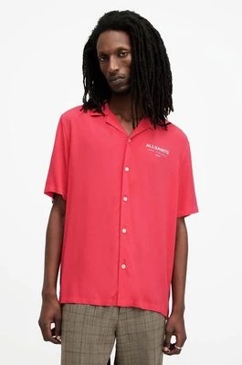 Zdjęcie produktu AllSaints koszula męska kolor pomarańczowy regular