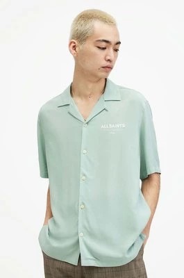 Zdjęcie produktu AllSaints koszula męska kolor zielony regular