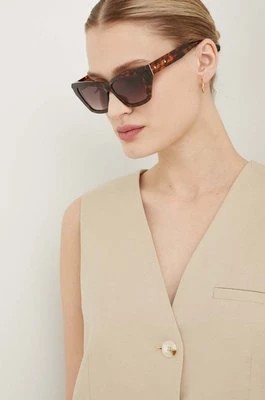 Zdjęcie produktu AllSaints okulary przeciwsłoneczne damskie kolor brązowy ALS50111
