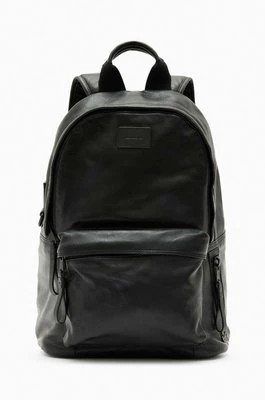 Zdjęcie produktu AllSaints plecak skórzany CARABINER BACKPACK męski kolor czarny duży gładki MB519X