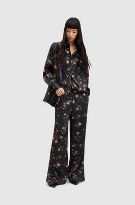 Zdjęcie produktu AllSaints spodnie LOUISA TANA damskie kolor czarny szerokie medium waist