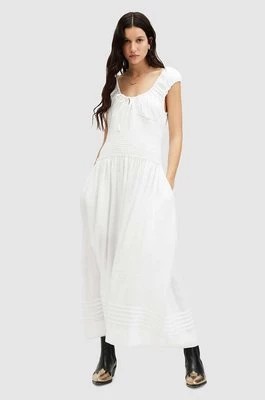 Zdjęcie produktu AllSaints sukienka ELIZA MAXI DRESS kolor biały maxi rozkloszowana W204DA