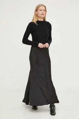 Zdjęcie produktu AllSaints sukienka i sweter z wełną kolor czarny maxi prosta