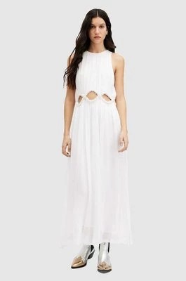 Zdjęcie produktu AllSaints sukienka MABEL DRESS kolor biały maxi rozkloszowana WD585Z