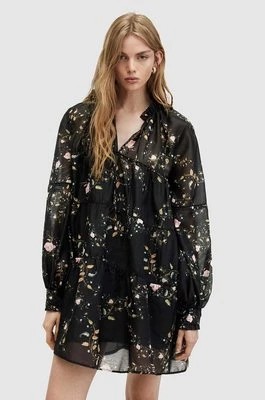 Zdjęcie produktu AllSaints sukienka MINDY OTO DRESS kolor czarny mini rozkloszowana WD534Z