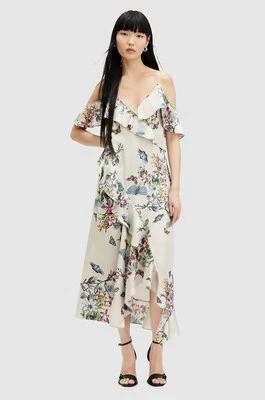 Zdjęcie produktu AllSaints sukienka ORION SANIBEL DRESS midi rozkloszowana WD538Z