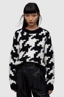 Zdjęcie produktu AllSaints sweter z domieszką wełny JOY damski kolor czarny